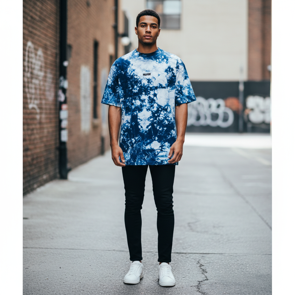 Oversized tie-dye t-shirt